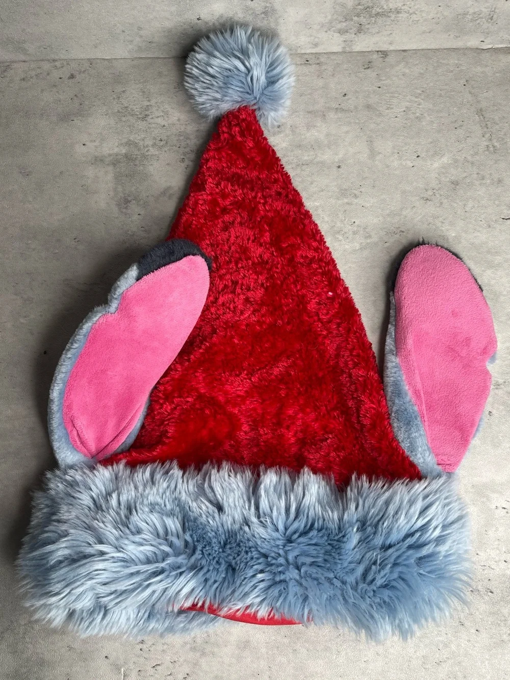 Disneyland Paris Stitch Santa Hat long Ears France Disney Resort Christmas Vtg